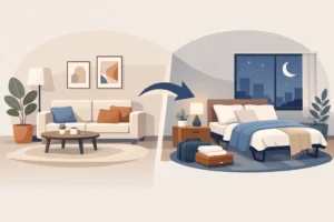 פתרונות שינה לאורחים בבית בלי לוותר על הסלון